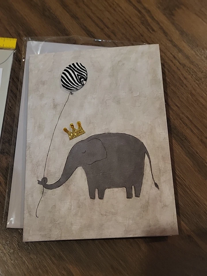 2 Papyrus Cards Elephants Birthday Quality Cards C10 - Image 4 of 4