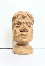 Head Moro. Wooden Candle Holder. Beautiful Moorish Head Shaped Sculpture,