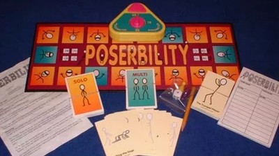 Brettspiel Weihnachten Familie Poserbility lustiges Spiel Vintage Spaß Spielzeug raten