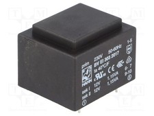 12V 230VAC 12V 95mA Transformer: encapsulated 95mA 2.3VA PCB