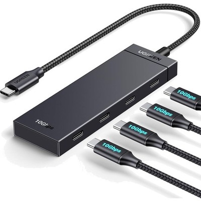 USB C Hub 10 Gbps Adapter mit 4 USB C 3.2 Ports für MacBook iPad Samsung