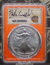 2020 (P) American SILVER Eagle $1 PCGS MS70 #662 *ARCHIBALD* HOF Emergency FDOI