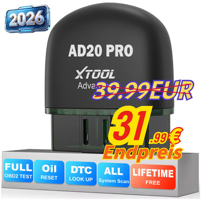 XTOOL AD20 Pro Profi KFZ Bluetooth OBD2 Diagnosegerät Scanner Für Android/IOS DE