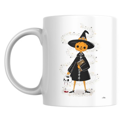 11 Unzen Becher Kürbis Hexe Gothic Zirkel Hexerei Geschenke Halloween Zauberbuch