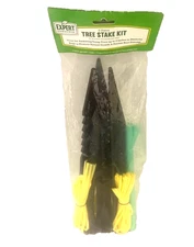 Expert Gardener 9 Piece Tree Stake Kit Anchoring Young Trees up to 3" Diameter