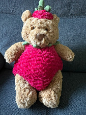 Jellycat Bartholomew Bear Strawberry Medium Plush Bear Soft Toy BARM2BST