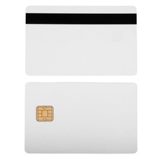 Bodno J2A040 Chip Java Jcop Cards W/Hico 2 Track 1pack, White With Black Mag