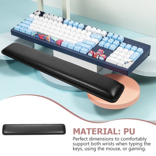 Lederhandhalter Ergonomische Handgelenkruhe Tastatur-Handballenauflage - Photo 10/12