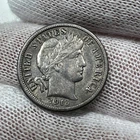 1913 Barber Dime. 90% Silver.  Nice Higher Grade Old US Coin!