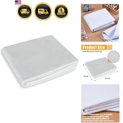 45x36 Inch Heat Resistant Batting for Potholders Insulating Thermal Lining Ba...