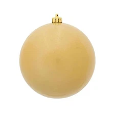 Vickerman N591038DCV Champagne Candy UV Drilled Ball Ornament  4 in. - 6 per Bag