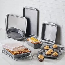 Circulon Nonstick Heavy Gauge Steel Bakeware Set with Rolled Pan Edges Loaf Pan