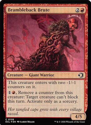 #ad Brambleback Brute Foil 128 Lorwyn Eclipsed Magic the Gathering $2.39