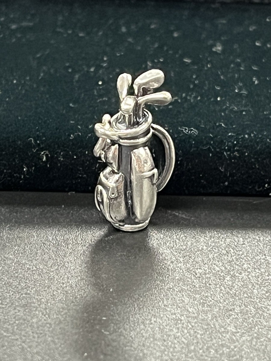 James Avery Retired 3D 925 Golf Bag Charm