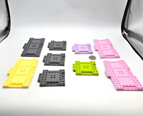 LEGO 15264 18992 Raised Base Plate w/ Cutouts Ledge 8x8x.7 8x16x2/3 Lot x9
