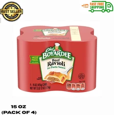 Chef Boyardee Beef Ravioli, 15 oz, 4 Pack ...