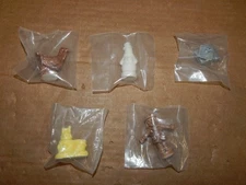 New Lot of 5 Wade Whimsies Red Rose Tea Scarecrow Snowman Sandcastle Turkey