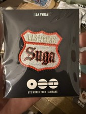 2026 BTS Arirang Vegas PopUp embroidery Pin Badge SUGA RARE/NEW