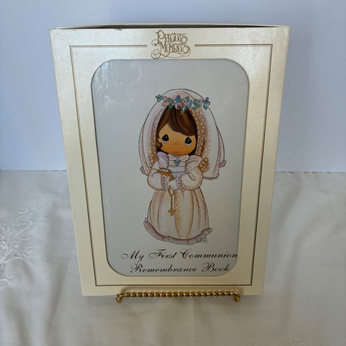 Precious Moments My First Communion Remembrance Book Album Boxed Religious Vtg