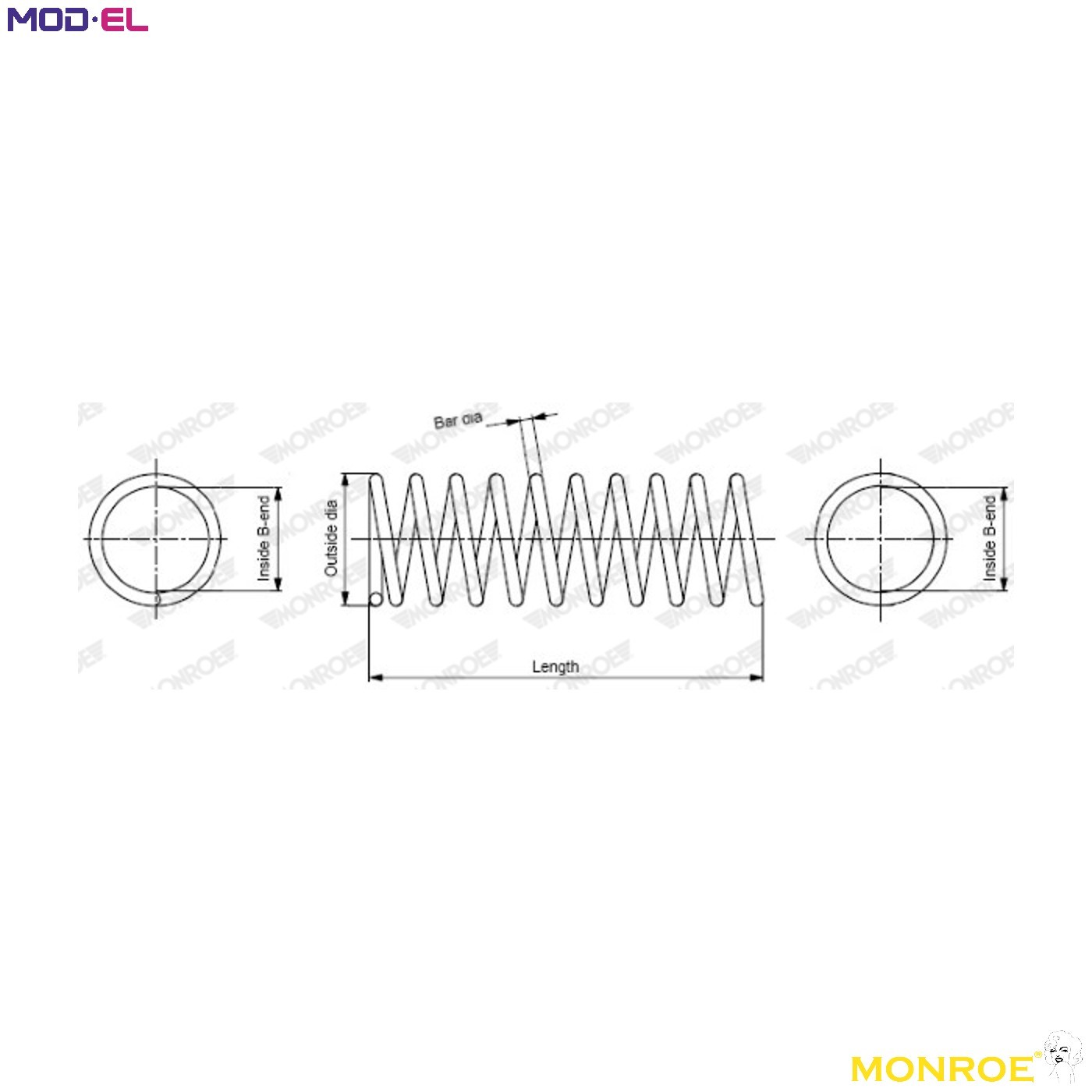 SUSPENSION SPRING SP1440 FOR MERCEDES-BENZ E-CLASS/Break/T-Model 2.1L 4cyl 2.5L