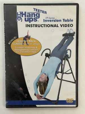 Teeter Hang Ups - Inversion Table Instructional Video, 2008, DVD, Like New
