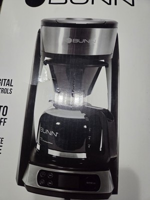 BUNN Heat N Brew Programmable Coffee Maker, 10 cup, Stainless Steel
