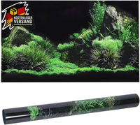 Aquarium Hintergrund 61X30 Cm Wasserpflanzen Meeresboden PVC Selbstklebend