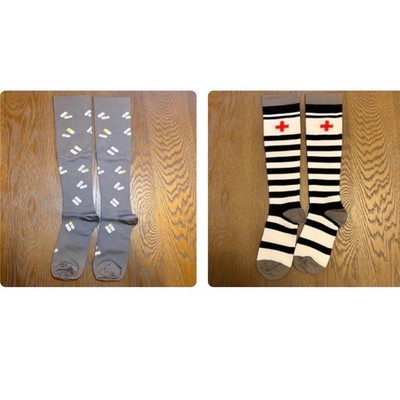 New! 2 pairs of compression socks size small/medium