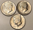 2022 / 2023 / 2024 P Kennedy Half Dollars 50c Brilliant Uncirculated - 3 Coins