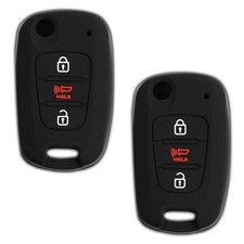 2 Key Fob Remote Skin Shell Case Cover Replacement for Kia NYOSEKSAM11ATX