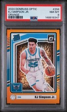 2024 PANINI DONRUSS OPTIC ORANGE #294 KJ SIMPSON JR. ROOKIE RC 166/175 PSA 8