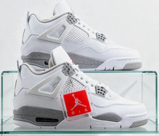 Jordan 4 Retro "White Oreo " Men's Basketball Shoes Mid Top US Size 7-12