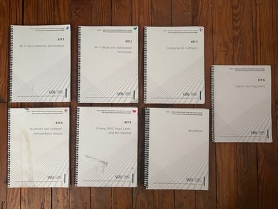 SANS SEC617 Wireless Penetration Testing & Ethical Hacking (GAWN) Books