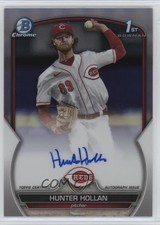 2023 Bowman Draft Chrome Prospect Refractor /499 Hunter Hollan #CDA-HH Auto 1b0j
