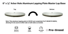 Pro-Graad Aluminum Lapping Plate Master Lap Base