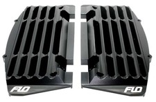 Flo Motorsports High Flow Radiator Braces - Black - FLO751BLK
