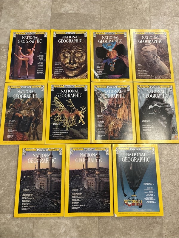 National Geographic Magazine Vol 153 1978 Partial Set W Maps & More
