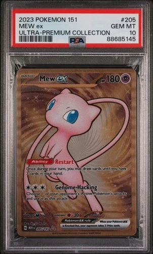 2023 POKEMON 151 ULTRA-PREM COLL #205 MEW EX PSA 10
