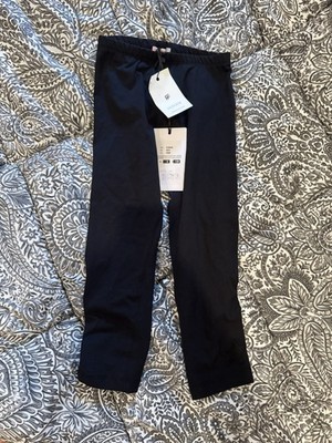 Chiara Ferragni girls black cotton leggings,embroidered star,size 8,128cm,nwt