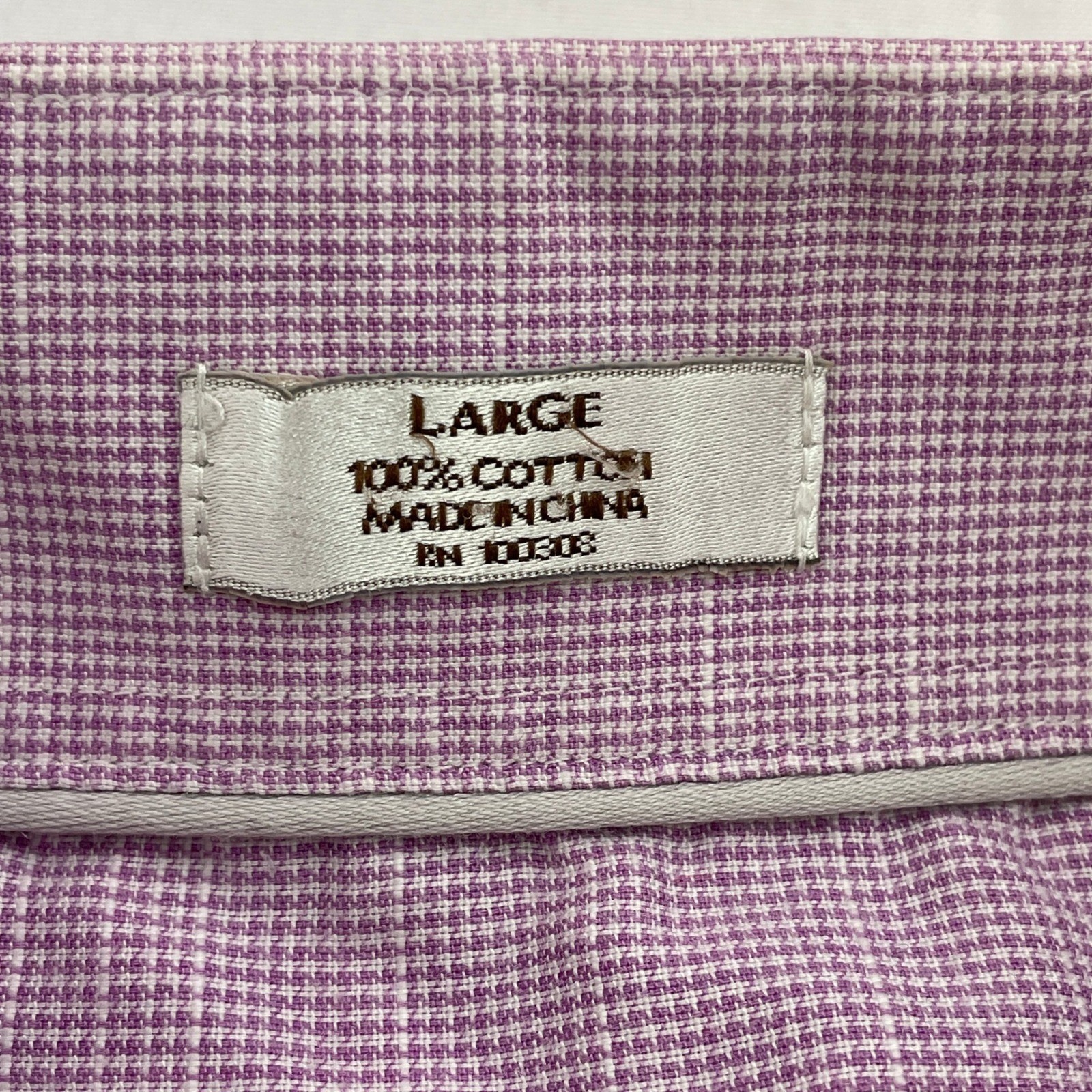 Peter Millar Button Down Lavender Gingham Check L… - image 12