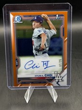 2021 Bowman 1st Bowman Chrome Orange /75 Autograph Hyun-Il Choi #CPA-HC