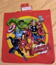 Marvel Avengers Superheros Large Reusable Eco Red Gift/Shopping Bag 🆕🆓ship!