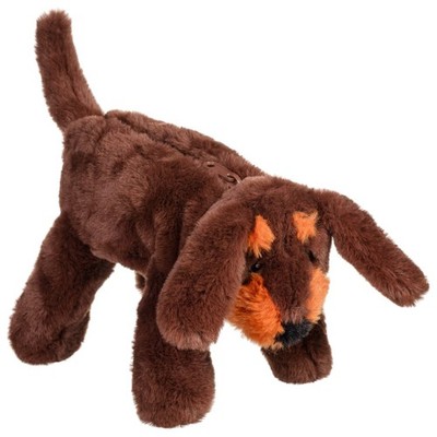 Brauner HUND - Plüsch Hund Federmäppchen - bewegliche Beine - Dauhshund Wurst Hund - Neu