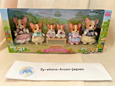 Sylvanian Families Corgi Family  Calico Critters Epoch Japan dog doll figure