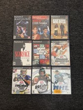 Lot of PS2 PlayStation Games NCAA Scarface Bad Boys Resident Evil and More