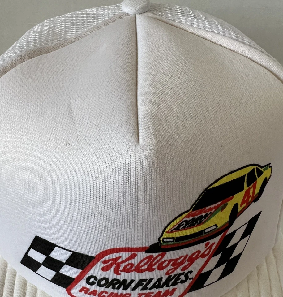 Винтажная бейсболка с автографом Дейла Эрнхардта 90-е Kellogg's Corn Flakes гоночная команда NASCAR - Изображение 4 из 4