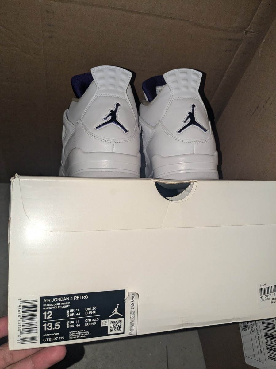 Size 12 Jordan Retro Mid Purple Metallic for sale online