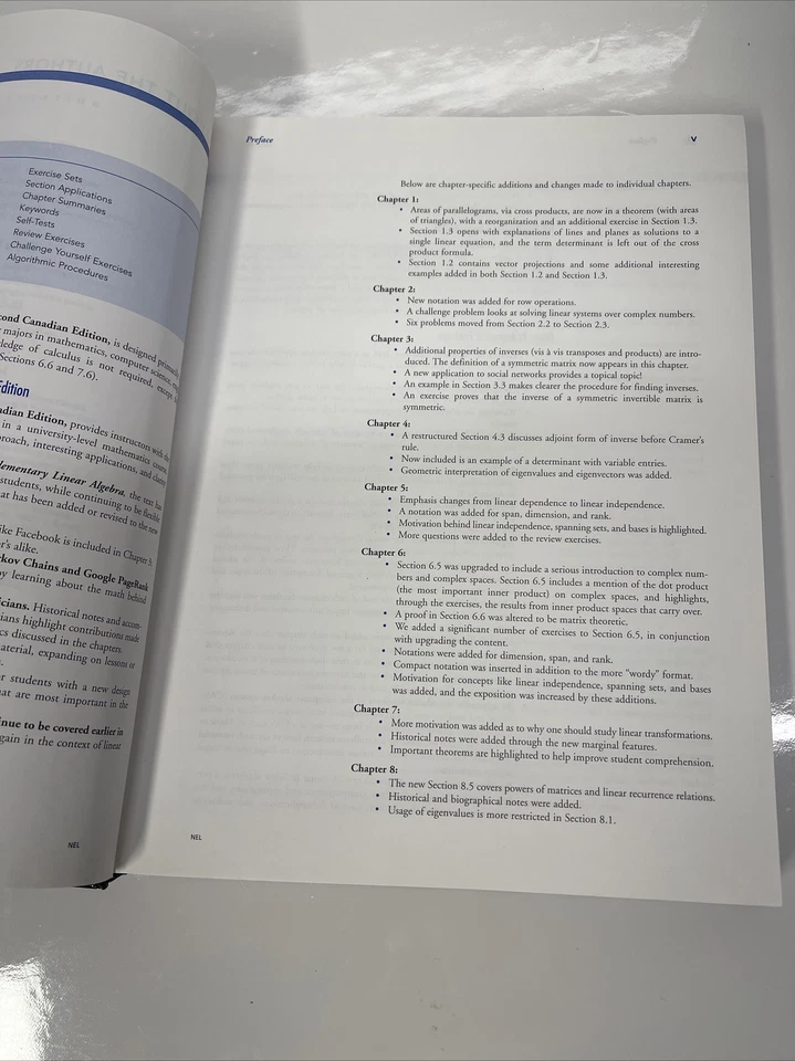 Elementary Linear Algebra Second Canadian Edition | Nelson - Image 4 of 4