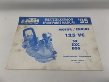 KTM 320378994 1995  125 VC ENGINE SPARE PARTS MANUAL