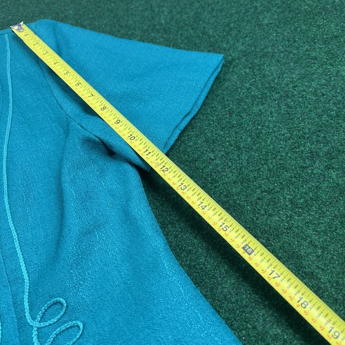 Vintage Leslie Fay Dresses Blazer Size 12 Green & Gold - Picture 8 of 9